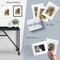 Golden State Art Pack of 50 8x10 White Picture Mats Mattes with White Core Bevel Cut for 5x7 Photo + Backing + Bags